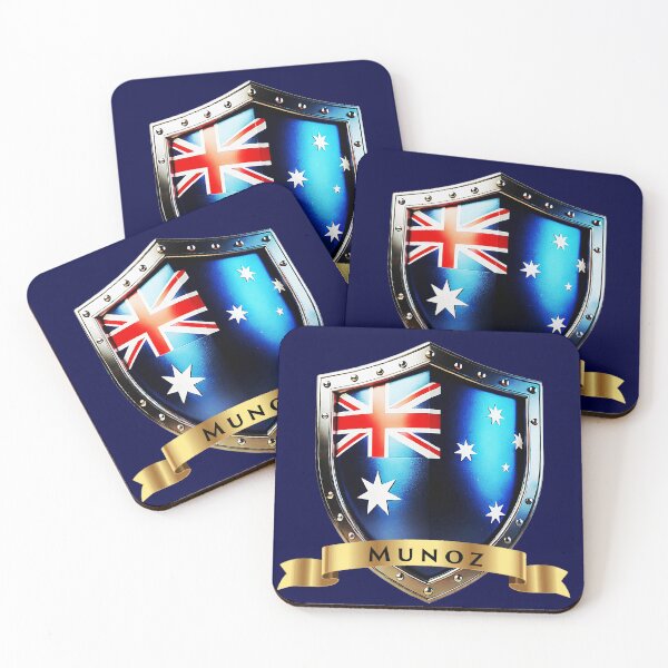 Item preview, Munoz Family Australia Shield, Heritage Crest of Honour designed and sold by Highlandkings.