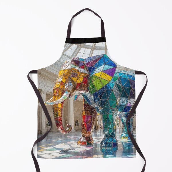 Item preview, Colorful Stained Glass Elephant - Life Sized designed and sold by shakespeare1212.