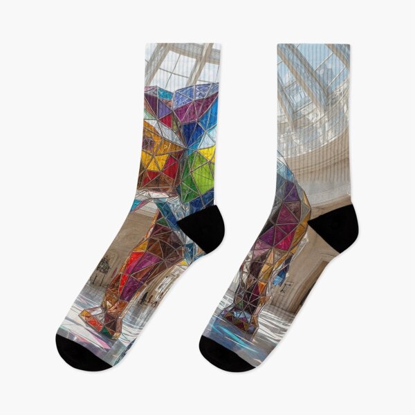 Item preview, Colorful Stained Glass Elephant - Life Sized designed and sold by shakespeare1212.