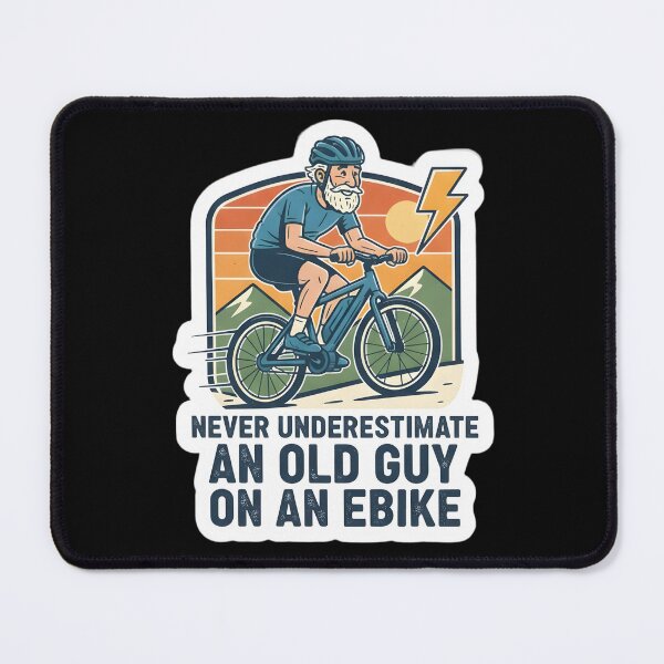 Item preview, Never Underestimate An Old Guy On An Ebike designed and sold by Perloth.