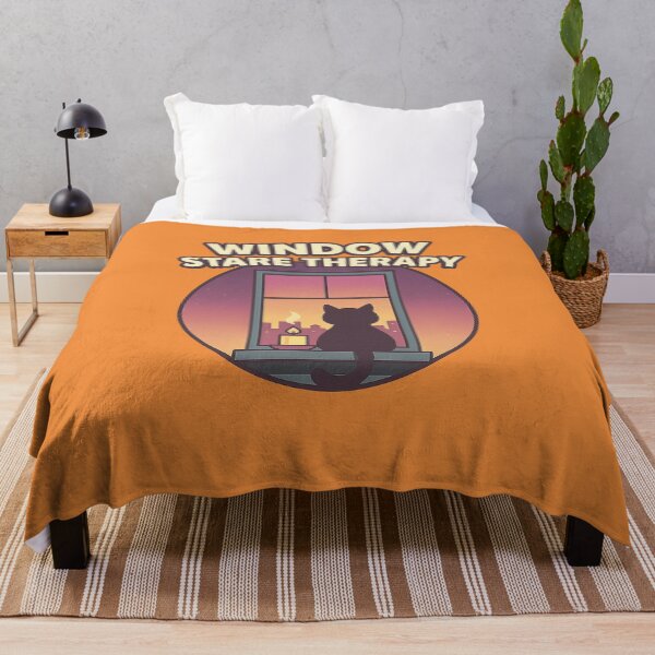 Item preview, Feline Zen – Window Stare Therapy Quote designed and sold by Modivox.