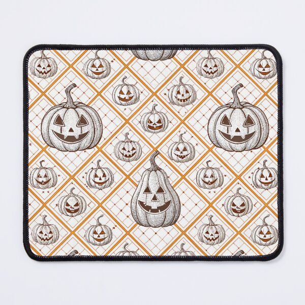 Item preview, Jack-o-lantern on a White and Orange Grid designed and sold by Magnuna.