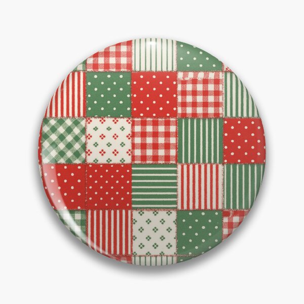 Item preview, Red White Green Christmas Patchwork designed and sold by SassyArtistry.
