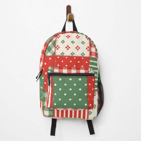Item preview, Red White Green Christmas Patchwork designed and sold by SassyArtistry.