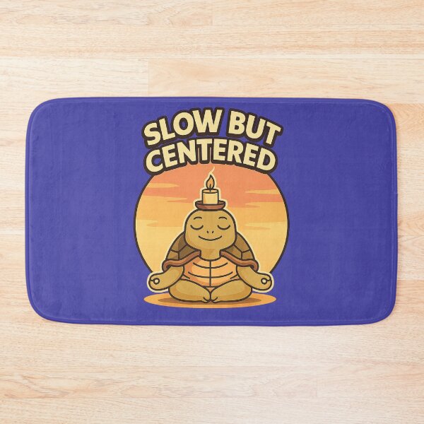 Item preview, Slow But Centered – Zen Turtle Meditation Quote designed and sold by Modivox.