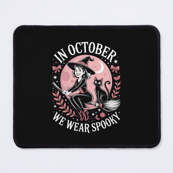 Item preview, The Cutest and Most Charming Witch and Black Cat for a Spooky October designed and sold by 89BLACK.