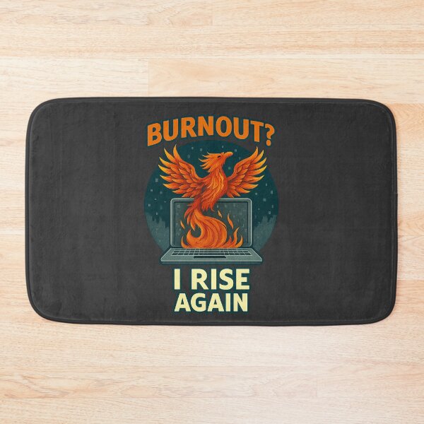 Item preview, Burnout? I Rise Again – Phoenix Laptop Design Quote designed and sold by Modivox.