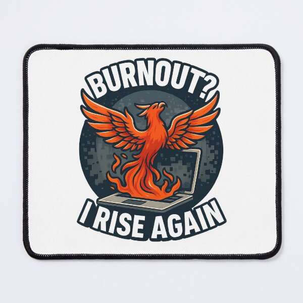 Item preview, Phoenix Reboot – Burnout Recovery Illustration designed and sold by Modivox.