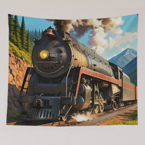 Item preview, Echoes of Steam – The Timeless Power of the Iron Giant designed and sold by PawPrintedArt.