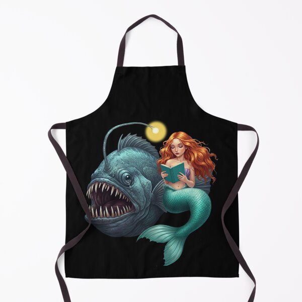 Item preview, Mermaid Reading to an Anglerfish designed and sold by TeeARTHY.