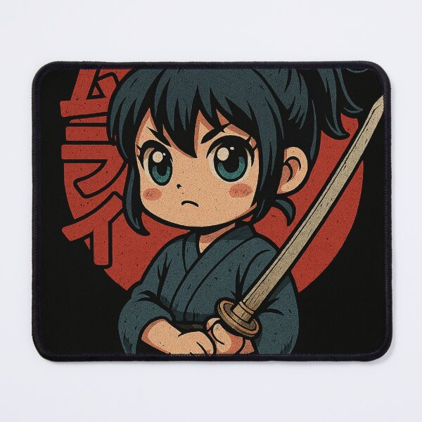 Item preview, Chibi Samurai Anime Girl designed and sold by Pollen-gaming.
