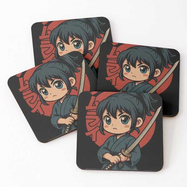Item preview, Chibi Samurai Anime Girl designed and sold by Pollen-gaming.