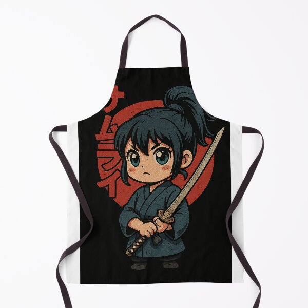 Item preview, Chibi Samurai Anime Girl designed and sold by Pollen-gaming.