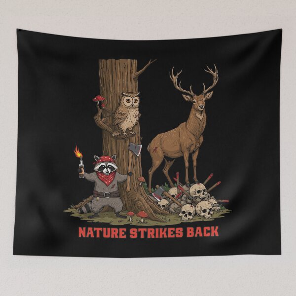 Item preview,  Nature Strikes Back Funny Deer Hunter designed and sold by TeeARTHY.