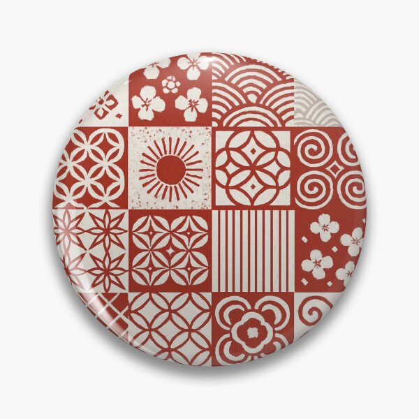 Item preview, Red White Wagara Patchwork designed and sold by SassyArtistry.