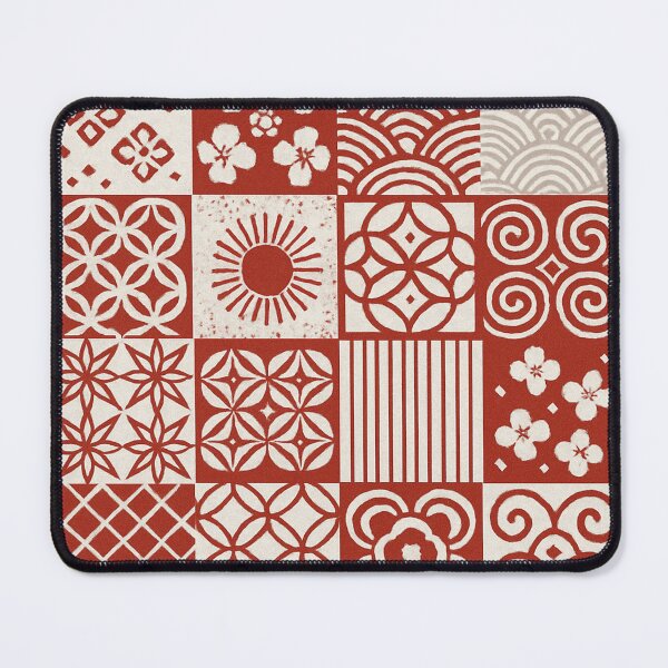 Item preview, Red White Wagara Patchwork designed and sold by SassyArtistry.