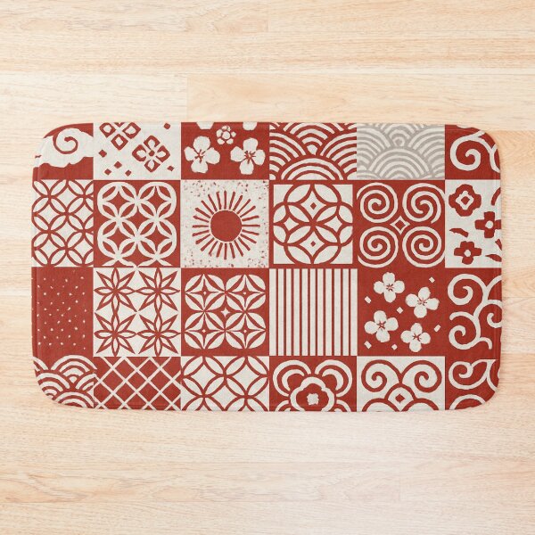 Item preview, Red White Wagara Patchwork designed and sold by SassyArtistry.