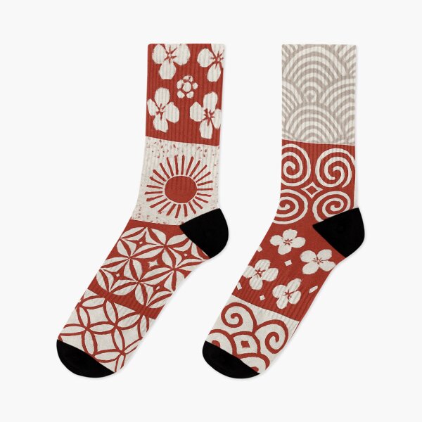 Item preview, Red White Wagara Patchwork designed and sold by SassyArtistry.