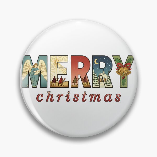 Item preview, MERRY Christmas Nativity Holy Night designed and sold by Drip stamp.