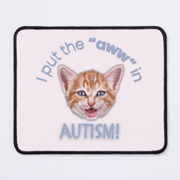 Item preview, I Put the “Aww” in Autism! (Orange Kitten) designed and sold by EllaCrowellArt.