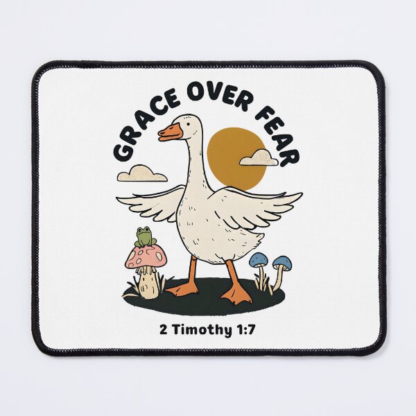 Item preview, Grace Over Fear – 2 Timothy 1:7 Bible Verse Cute Goose Christian Faith Design designed and sold by WHDProduction45.