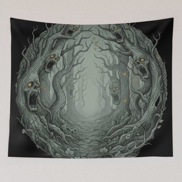 Item preview, Halloween Birthday Eerie Dark Art | Spooky Aesthetic Horror Design designed and sold by Uglyandcute.