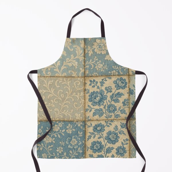 Item preview, Vintage Blue Floral Patchwork designed and sold by SassyArtistry.