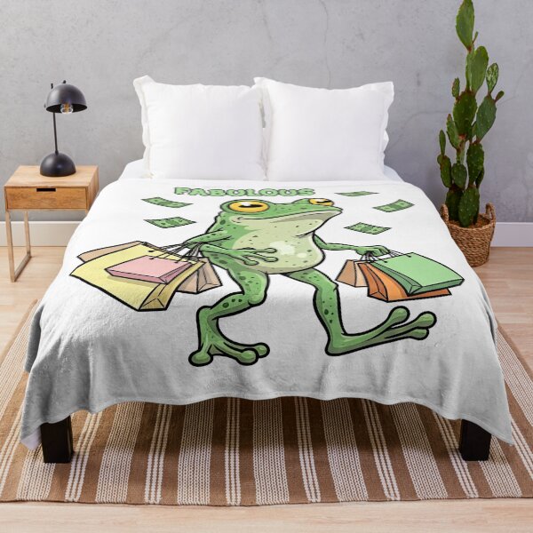 Item preview, Fabulous Shopping Frog with Cash designed and sold by TeeARTHY.
