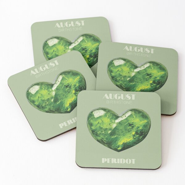 Item preview, August Birthstone - Peridot Heart Poster designed and sold by fatchairprint.