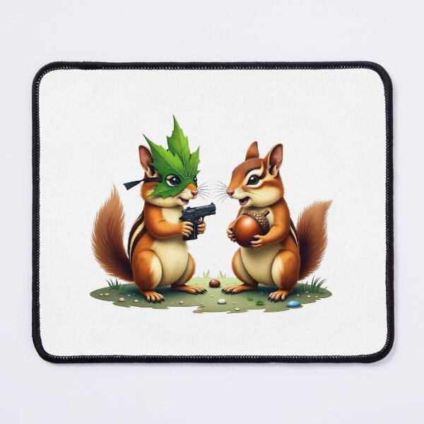 Item preview, Squirrel Standoff with a Tiny Gun designed and sold by TeeARTHY.