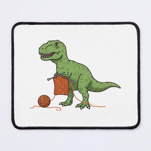 Item preview, T-Rex Dinosaur Knitting Funny Hobby designed and sold by TeeARTHY.