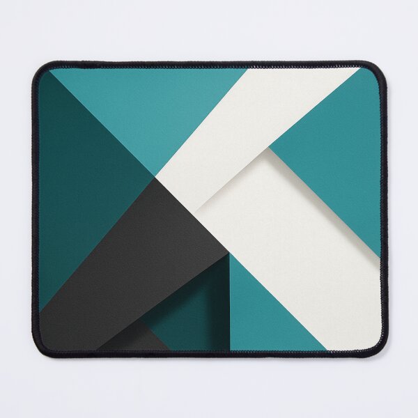 Item preview, Bold Teal Geometric Triangle Pattern designed and sold by SassyArtistry.