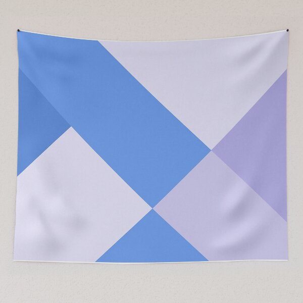 Item preview, Blue Geometric Triangle Pattern designed and sold by SassyArtistry.