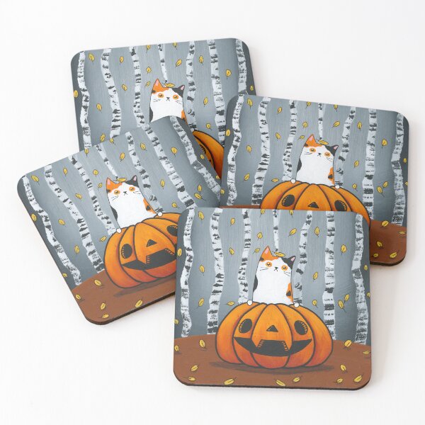 Item preview, Calico Cat Peek A Boo Pumpkin designed and sold by KilkennyCat Art.