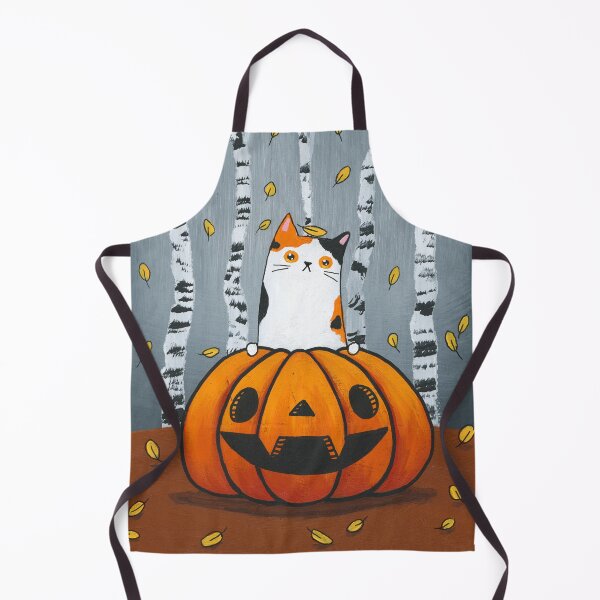 Item preview, Calico Cat Peek A Boo Pumpkin designed and sold by KilkennyCat Art.