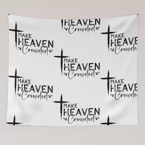 Item preview, Make Heaven Crowded - Simple Heart Line Art - Minimalist Black Heart Design designed and sold by dkid creations.