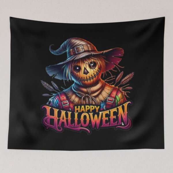 Item preview, colorful scarecrow designed and sold by szydelkowanika.