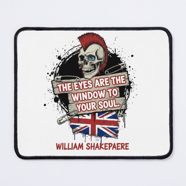 Item preview, Punk Rock T-Shirt: "Eyes Are the Window to the Soul" Shakespeare Tee designed and sold by Boski22.