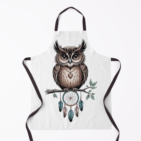 Artikelvorschau, Boho Owl with Dreamcatcher – Spiritual Nature Art entworfen und verkauft von WitchyWhisper.