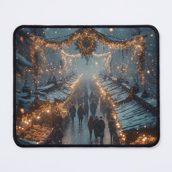 Item preview, Lanternlane Market – Snowfall and Holiday Glow” designed and sold by NaomiRut.