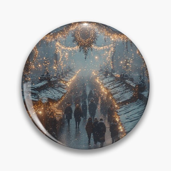 Item preview, Lanternlane Market – Snowfall and Holiday Glow” designed and sold by NaomiRut.