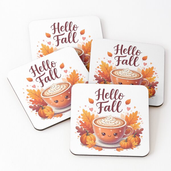 Item preview, Hello Fall PNG | Cute Coffee Cup Autumn Aesthetic Design designed and sold by Ellen'Studio.