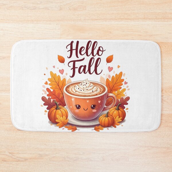 Item preview, Hello Fall PNG | Cute Coffee Cup Autumn Aesthetic Design designed and sold by Ellen'Studio.