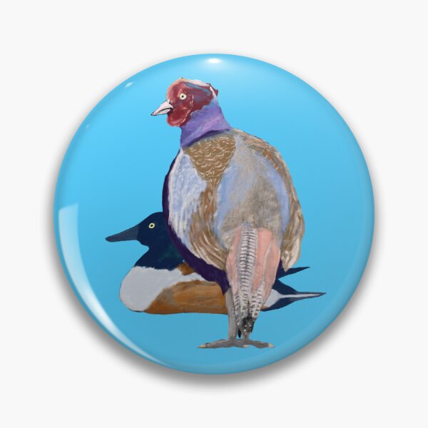 Item preview, A pheasant and a duck designed and sold by greenPQBstudio.