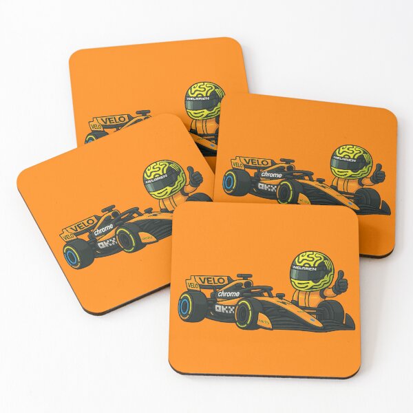 Item preview, F1 Racing Car Orange Cartoon designed and sold by VenZolic.