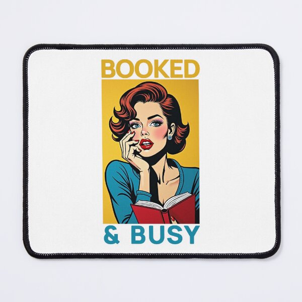 Item preview, Booked and Busy funny bookaholic designed and sold by Bondrewd1.