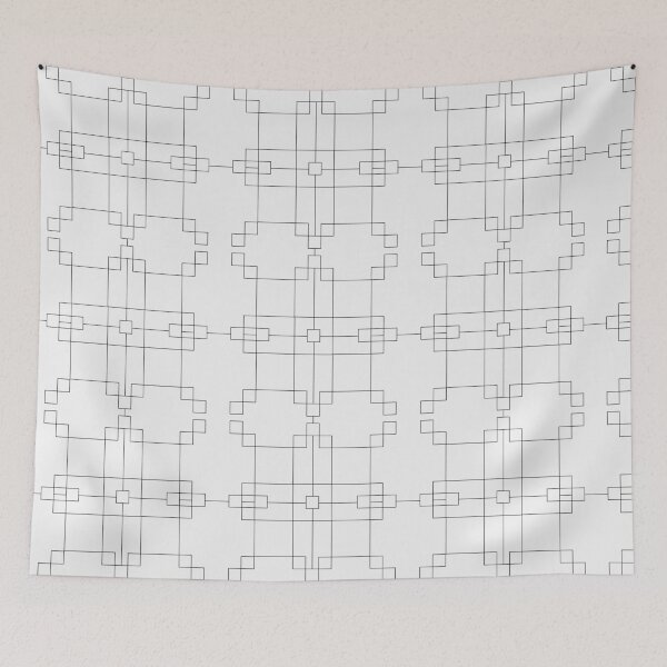 Item preview, Geometrics: Squares, Black and White designed and sold by This and That.