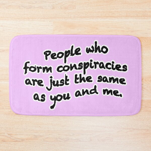 Item preview, People who form conspiracies are just the same, version 1, pink designed and sold by mntimg.