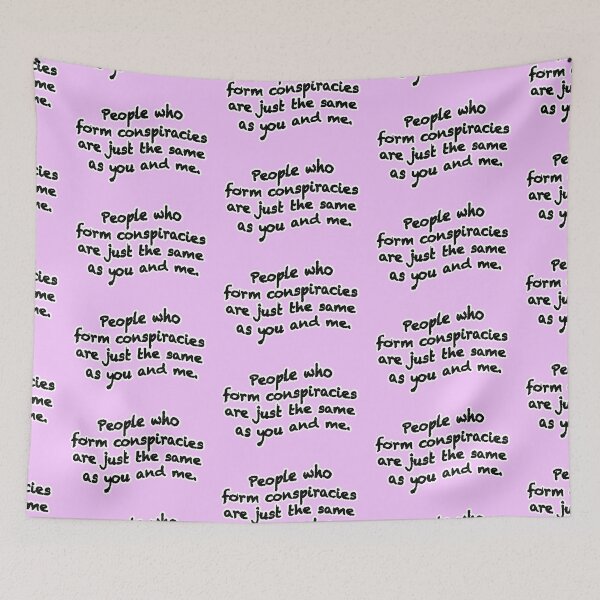 Item preview, People who form conspiracies are just the same, version 1, pink designed and sold by mntimg.