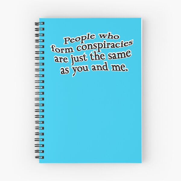 Item preview, People who form conspiracies are just the same, version 2, blue designed and sold by mntimg.